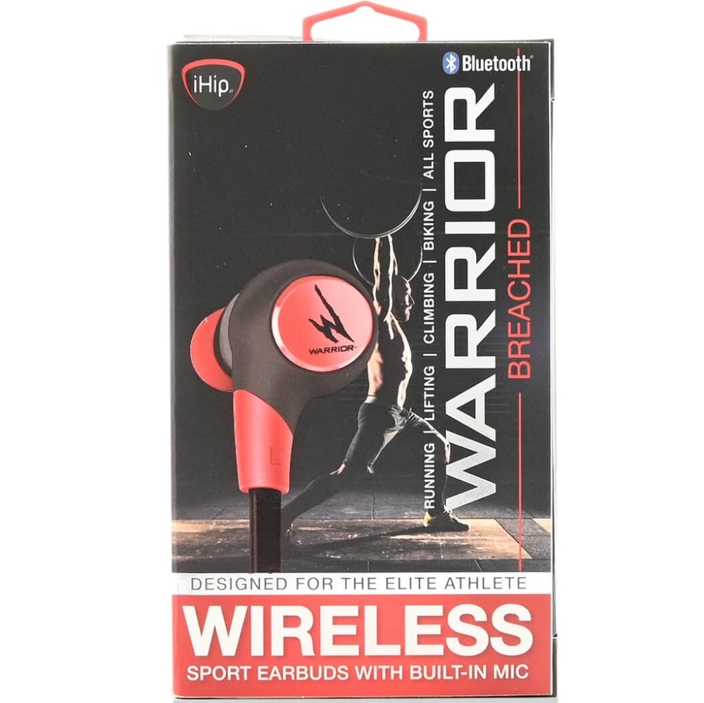 - Warrior Bluetooth Sports Earbuds with Built in Mic